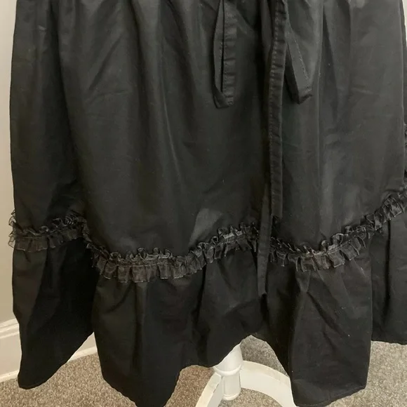 4-27 LTT dress black mini off shoulder sexy party 24 ruffle goth - Picture 4 of 7